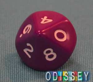 Mini Flashcards Language Games: Dice: Numbers 0-9. Pack of 10
