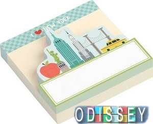 Shaped Memo Pads: New York