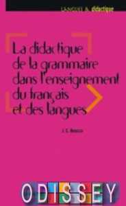 LD La didactique de la grammaire